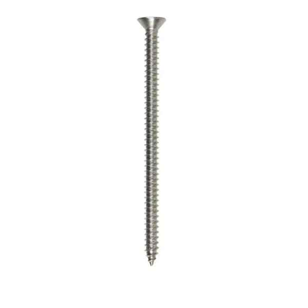 Hillman Sheet Metal Screw, #10 x 3 in, Stainless Steel Flat Head 50 PK 55696 - main